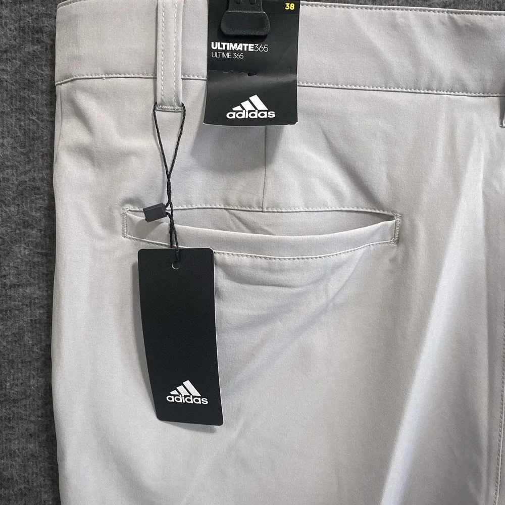 NWT Adidas Ultimate 365 Golf Shorts Men 38 Gray Performance Stretch Classic 8.5